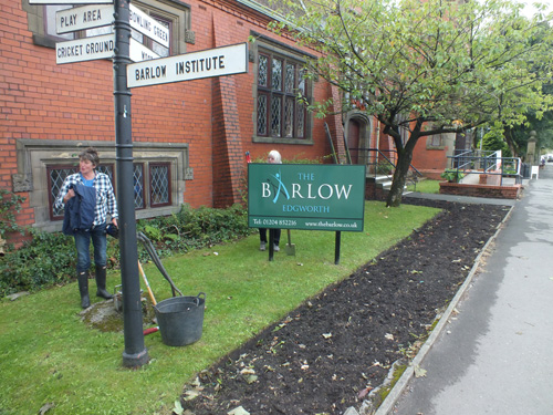 The Barlow Flower Bed at the start